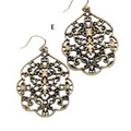 Lucky Brand Antiqued Gold Thai Butterfly Earrings